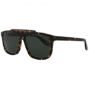 Gucci Tortoiseshell Frame Sunglasses with Dark Green Lenses